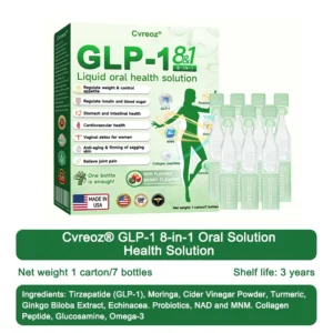 Black Friday Mega Sale🔥 FDA Certified 👨‍🔬 Cvreoz® GLP-1 Eight-in-One Oral Health Solution 🍀 Scientifically formulated to support weight management, cardiovascular health, diabetes balance, sleep apnea, joint comfort, and more