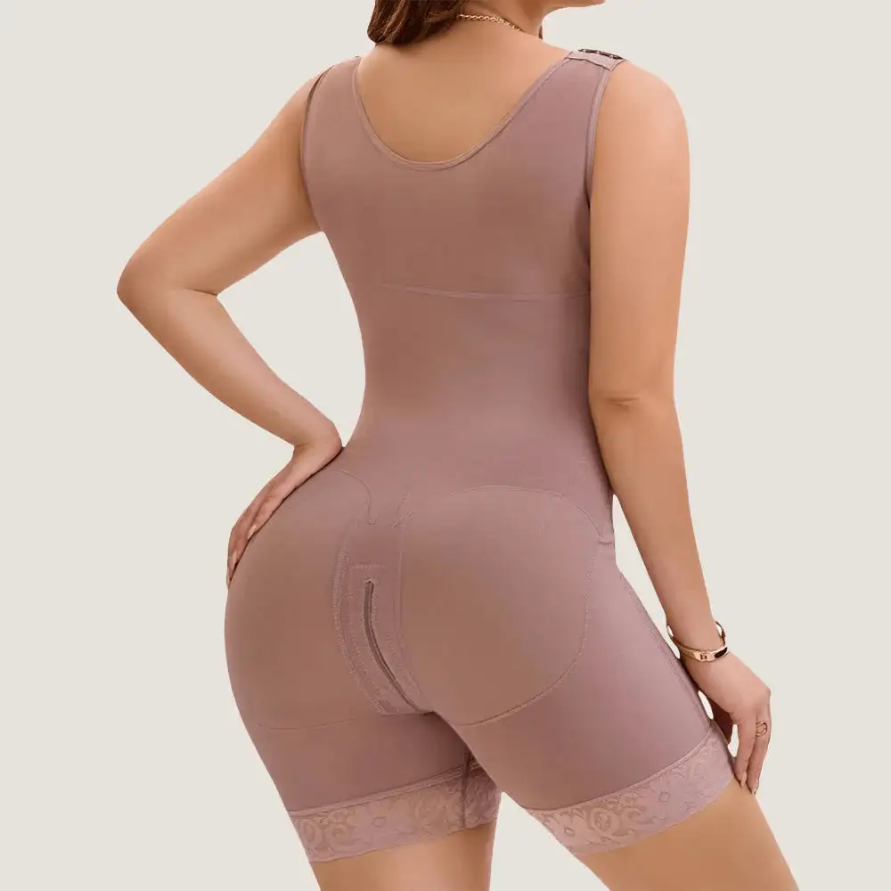 ⏰Limited-Time Offer✨ NESLEMY Women Tummy Control Full Shapewear Butt Lifter with Zipper Crotch