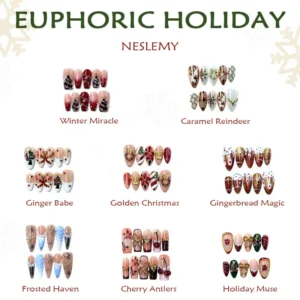 NESLEMY|Euphoric Holiday Collection | 10PCS Handmade Press On Nails