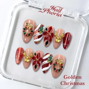 NESLEMY｜Euphoric Holiday Collection | MEGA LIVE 10PCS Handmade Press On Nails
